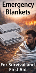 Emergency blankets for survival